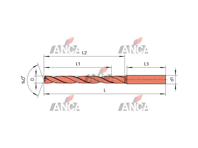 4.4-6-36-36-8D-IC-Z2-U9 Сверло твердосплавное