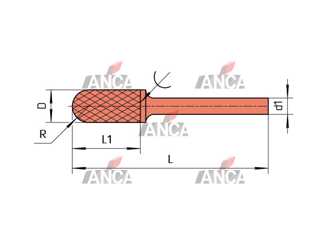 MU8-851 1006020R5 S250X Борфреза твердосплавная